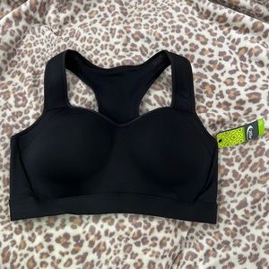 MTA sport, black sports bra, 2X